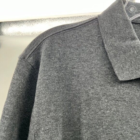 Lands' End Men's Charcoal Polo Shirt Short Sleeve Size Large - Picture 4 of 9